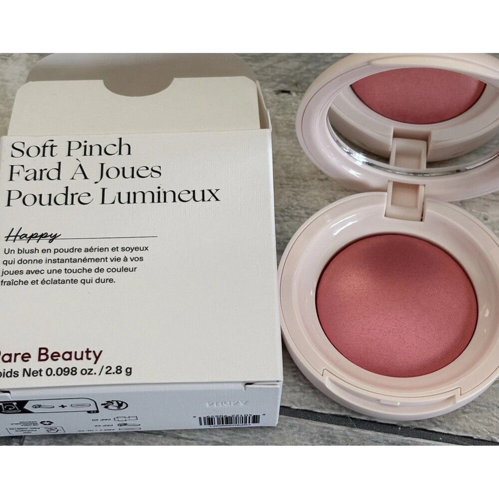 Rare Beauty Soft Pinch Luminous Powder Blush Happy NEW IN BOX Authentic